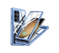Miracase Magnétique Coque pour ZURSANA Samsung Galaxy S24 Ultra Preuve De Chute Et De Crash Entièrement Transparent 360 Tout Compris Film Protecteur