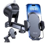 Miracase Support de téléphone Portable pour Voiture [Ventouse améliorée 2025] Support de téléphone Portable pour Voiture Rotatif à 360° pour Tableau de Bord, Pare-Brise de Voiture, pour iPhone Galaxy