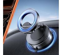Miracase Support de téléphone Portable sous Vide pour Voiture Magsafe [24 aimants XN55 et Gel Le Plus Puissant] Support de téléphone Portable magnétique Rotatif à 360° pour iPhone Tous Les téléphones