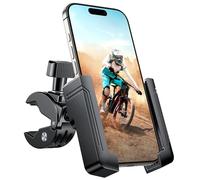 Miracase Support de téléphone pour moto [Verrouillage rapide] Vélo Support de téléphone guidon pince de téléphone portable pour scooter, compatible avec iPhone Samsung Google