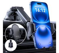 Miracase Support de téléphone pour Voiture, Tableau de Bord, Pare-Brise, Grille d'aération, Bureau, Support de téléphone Portable 4 en 1, Support Rotatif à 360° pour iPhone, Samsung, Tous Les