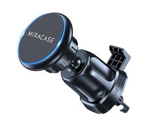 Miracase Support Téléphone Voiture, 2025 Clip D'aération en Métal Aimant, [6X] N52 NdFeB Magnetique Porte Telephone Compatible avec Tous Les Smartphones 4.0''-7.2''