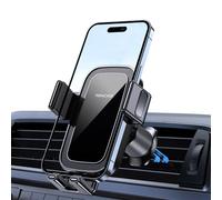 Miracase Support Téléphone Voiture, [2024 Double Crochet Métallique Amélioré] 360° Rotation Porte Voiture Telephone pour Grille D'aération de Voiture Compatible avec Tous Les Smartphones