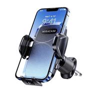 Miracase Support Telephone Voiture Bouche D'aération[2026 Double Crochet Métallique Amélioré] Mains Libres Porte Téléphone Voiture Rotation 360° Compatible Tous Les Smartphone