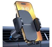 Miracase Support Telephone Voiture Porte Téléphone Voiture Ventilation [Crochet Métallique & Rotation 360°& Un Bouton de Libération] Compatible avec Smartphone/GPS 4,0''-7,0''