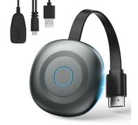 Miracast Dongle HDMI 4K sans fil HDMI Screen Mirroring Diaplay Adaptateur 2,4/5G Hz Transmetteur et récepteur de vidéo/audio/transfert de fichiers depuis ordinateur portable, PC, smartphone vers TV