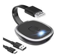 Miracast Wireless HDMI Dongle Adaptateur pour TV/Vidéoprojecteur/Moniteur, Wireless WiFi Display Dongle 5GHz 1080P avec Screen Mirror, Support Vidéo pour Miracast/DLNA/Air Play avec i-Phone/i-Pad