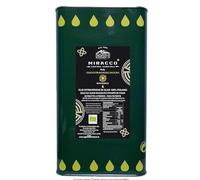 MIRACCO - Huile d'Olive Extra Vierge de Calabre Biologique Extrait à Froid, 100% Italienne - boîte de conserve 3Lt.