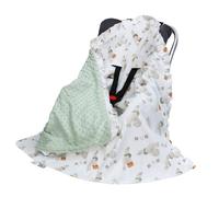 Miracle Baby Couverture Enveloppante Hiver Bébé, Nid d'ange Bebe Cosy, Couverture Multifonction 90 x 90 cm, Utilisable sur Le Siège Auto, Nacelle ou Poussette
