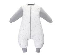 Miracle Baby Gigoteuse Hiver pour Bébé 2.5TOG, Gigoteuses Douillette à Pieds, Grenouillère Manche Longue Amovible, Turbulette Automne Hiver, Longueur 94 cm, 2-4 Ans (Étoiles Grises)