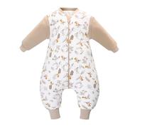 Miracle Baby Gigoteuse Hiver pour Bébé 2.5TOG, Gigoteuses Douillette à Pieds, Grenouillère Manche Longue Amovible, Turbulette Automne Hiver, Longueur 94 cm, 2-4 Ans (Lapin)