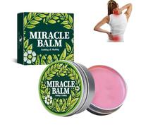 Miracle Balm Baume naturel de soin de la peau, baume de massage facile à rétracter avec extraits de plantes, pour le dos, le cou, les genoux, les poignets, soin quotidien du corps