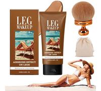 Miracle De Paris Body Perfector, Miracle De Paris - Leg Makeup Waterproof, Full Coverage Foundation for Tattoos/Scars, Includes Body Makeup Brush, Transfer-Proof, 12h Wear (Dark)