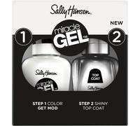 Miracle Gel Duo Pack Get Mod Et Top Coat,Vernis À Ongles Gel,Ne Nécessite Pas De Lumière Uv,Résistant Aux Éclats,Longue Durée Jusqu'à 8 Jours,Facile À Utiliser,Résultats De Qualité