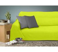 Miracle Home Caiman Couvre-lit multifonction 100 % coton Pistache 220 x 260 cm