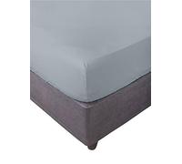 Miracle Home. Drap-Housse 100% Microfibre brossée, réglable, élastique et Anti-Pelage. 90X200. Lit 90. Gris