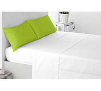 Miracle Home Housse de coussin douce et confortable, deux pièces, coton 50 % polyester, Pistache, 135 cm