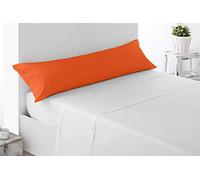 Miracle Home Housse de coussin douce et confortable en coton 50 % polyester Orange 105 cm