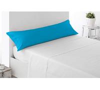 Miracle Home Housse de coussin douce et confortable en coton 50 % polyester Turquoise 150 cm