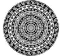 Miracle Home Mandala Mandala/Paréo Multi 309 180 diametro Noir