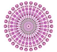 Miracle Home Mandala/Paréo Multi 305, 100% Coton, Rose, 180 RD