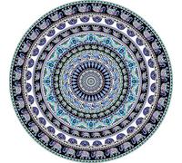 Miracle Home Mandala/Paréo Multi 309, 100% Coton, Bleu, 180 RD