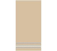 Miracle Home Maurya Lot de 2 serviettes 100 % coton Beige 70 x 140 cm