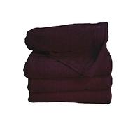 Miracle Home Nilo Lot de 2 Serviettes 50 x 100 cm 100% Coton, Marron, 50 x 100 cm.