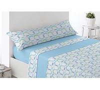 Miracle Home. Pirineo Acari Parure de lit Thermique 3 pièces avec Drap-Housse réglable, Drap Plat et taie d'oreiller. Chaleur, Douceur Premium et Ajustement Bleu, 135 x 200 cm, lit de 135 cm