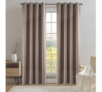 Miracle Home. Rideau Moderne et Élégant de 1 Pièce avec Œillets pour Salon et Chambre à Coucher, Beige Sabina. 145 (Largeur) X 260 (Hauteur) centimètres