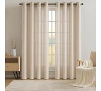 Miracle Home. Rideau Moderne et Élégant de 1 Pièce avec Œillets pour Salon et Chambre à Coucher, Narciso Marron. 200 (Largeur) X 260 (Hauteur) centimètres