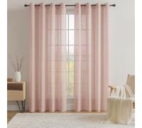 Miracle Home. Rideau Moderne et Élégant de 1 Pièce avec Oeillets pour Salon et Chambre à Coucher, Rose Menthe. 300 (Largeur) X 260 (Hauteur) centimètres