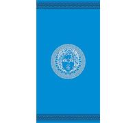 Miracle Home. Serviette de Plage en Microfibre Athéna Bleu, 100% Poliéster, 75 X 145 cm. 15552