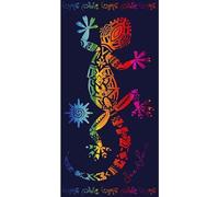 Miracle Home. Serviette de Plage en Microfibre Salamandra Formentera, 100% Polyester, 75 X 145 cm. 11688