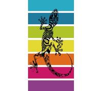 Miracle Home. Serviette de Plage en Microfibre Salamandre Menorca, 100% Poliéster, 75 X 145 cm. 15556