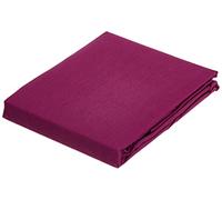 Miracle Home Taie d'oreiller douce et confortable, 50 % coton, 50 % polyester, aubergine, 150 cm