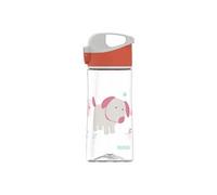 Sigg - Gourde Enfant avec Paille En Tritan - Miracle Puppy - Étanche - Passe au Lave-Vaisselle & Micro-ondes - Résiste aux Chocs - Sans BPA - Pour École & Sport - Orange Motif Chien - 0,45L