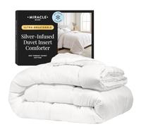 Miracle Made® Couette Respirante thermorégulatrice - Blanc - King Size/Cali King - 3 Zones de température - Résistante aux Poils d'animaux - Hypoallergénique - Compatible avec Housse de Couette