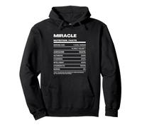 Miracle Valeur Nutritive Nom Drôle Sweat à Capuche