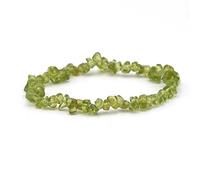 Miracles Minéraux Bracelet perle baroque chips, pierre naturelle, création artisanale française, plus de 80 choix (péridot)