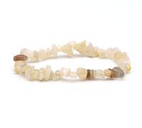 Miracles Minéraux Bracelet Perle Baroque Chips, Pierre Naturelle, création Artisanale française, Plus de 80 Choix (Pierre de lune)