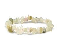 Miracles Minéraux Bracelet Perle Baroque Chips, Pierre Naturelle, création Artisanale française, Plus de 80 Choix (Jade néphrite)