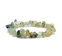 Miracles Minéraux Bracelet Perle Baroque Chips, Pierre Naturelle, création Artisanale française, Plus de 80 Choix (Préhnite)