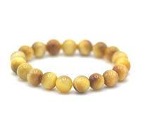 Miracles Minéraux Bracelet perle ronde 10 mm, pierre naturelle, création artisanale française, plus de 40 choix