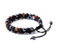 Miracles Minéraux Bracelet pierre naturelle triple protection | création artisanale | lithothérapie | énergie | bracelet homme femme mixte | cadeaux