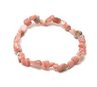 Miracles Minéraux Bracelet Pierre roulée, Pierre Naturelle Semi-précieuse, Plus de 30 gemmes au Choix (Rhodochrosite)