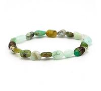 Miracles Minéraux Bracelet Pierre roulée, Pierre Naturelle Semi-précieuse, Plus de 30 gemmes au Choix (Chrysoprase AA d'Australie)