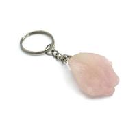 Miracles Minéraux Porte clé Pierre Naturelle arbre de vie| Produit Artisanal| Fabrication française| Bien être| lithothérapie (pierre minéraux brut | quartz rose)