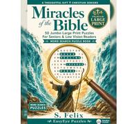 Miracles of the Bible: 50 Jumbo Large Print Word Search Puzzles For Seniors & Low Vision Readers