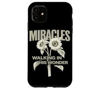 Miracles Walking in His Wonder Christian Citation Worship Coque pour iPhone 11